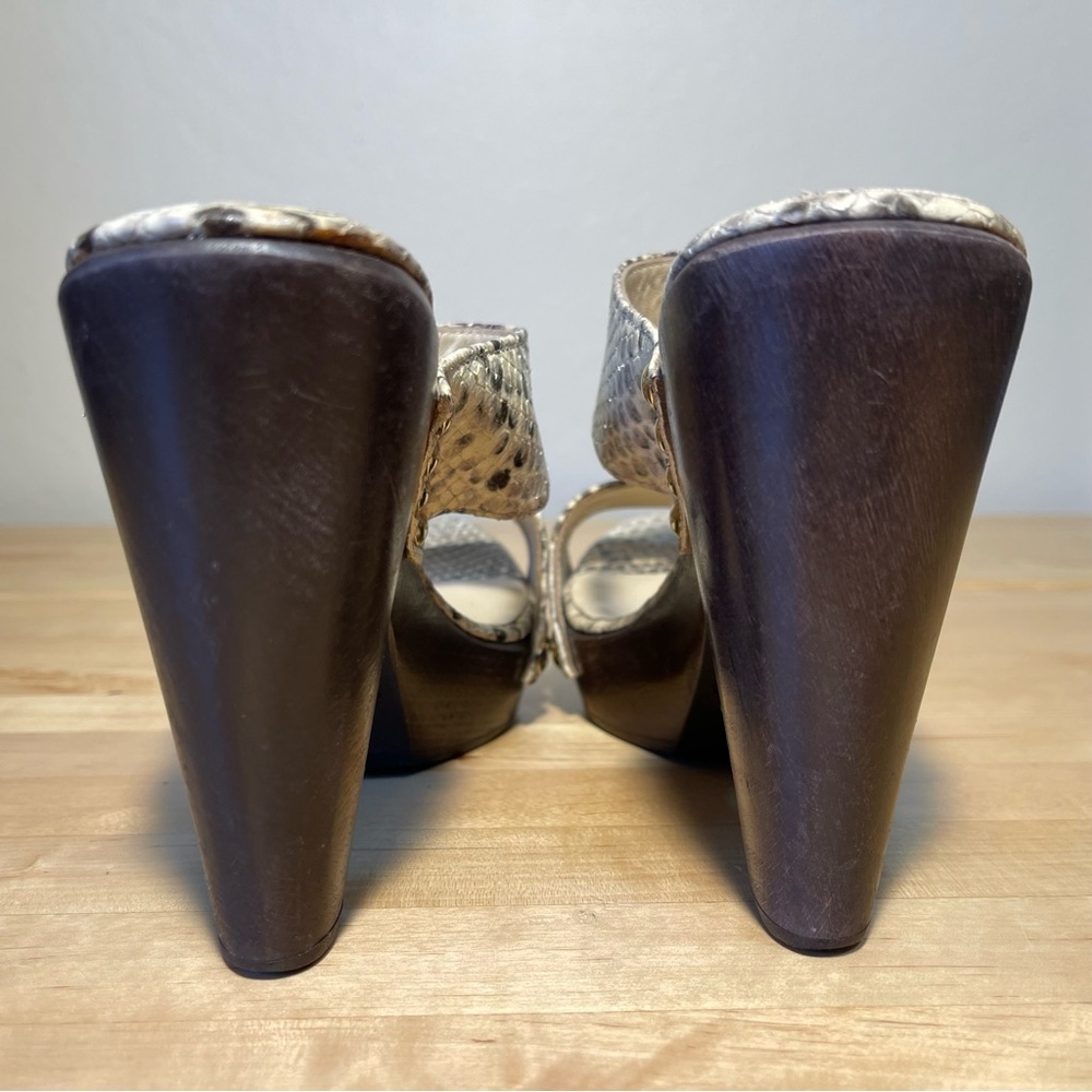 Jimmy Choo Snake Print Lea Heel Platform Animal P… - image 5